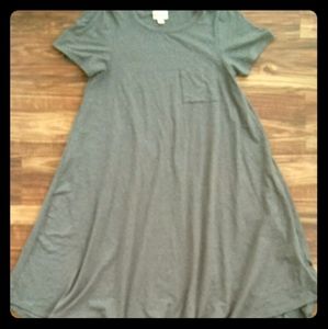 Lularoe Carly dress gray (xs)